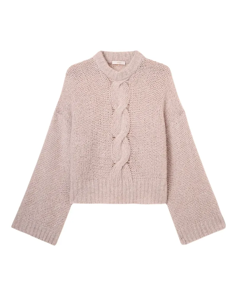 Fedeli Pullover mit Zopfmuster - Rosa Rosa