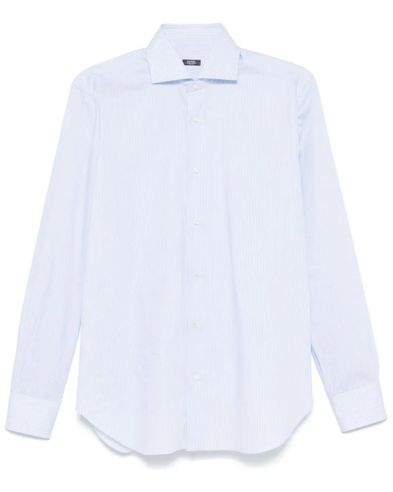 BARBA Gestreiftes Hemd - Blau Blau