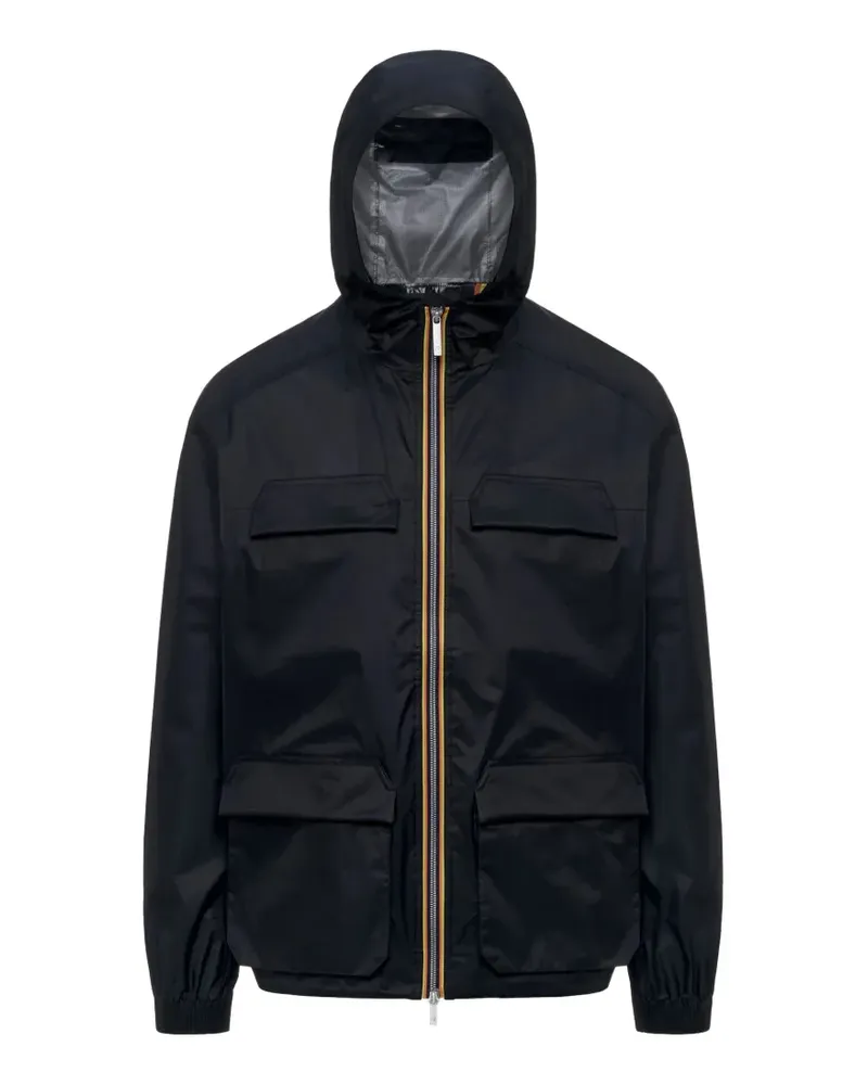 K-Way hooded pocket jacket - Blau Blau