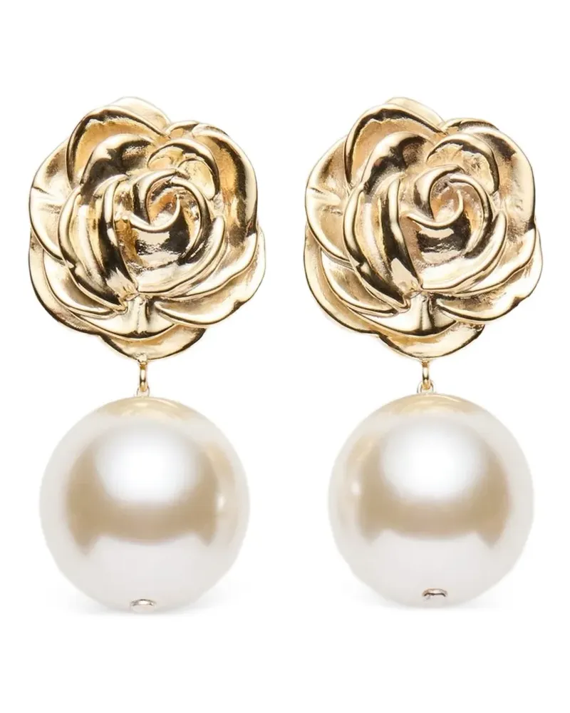 Magda Butrym Ohrstecker mit Rosendetail - Gold Gold