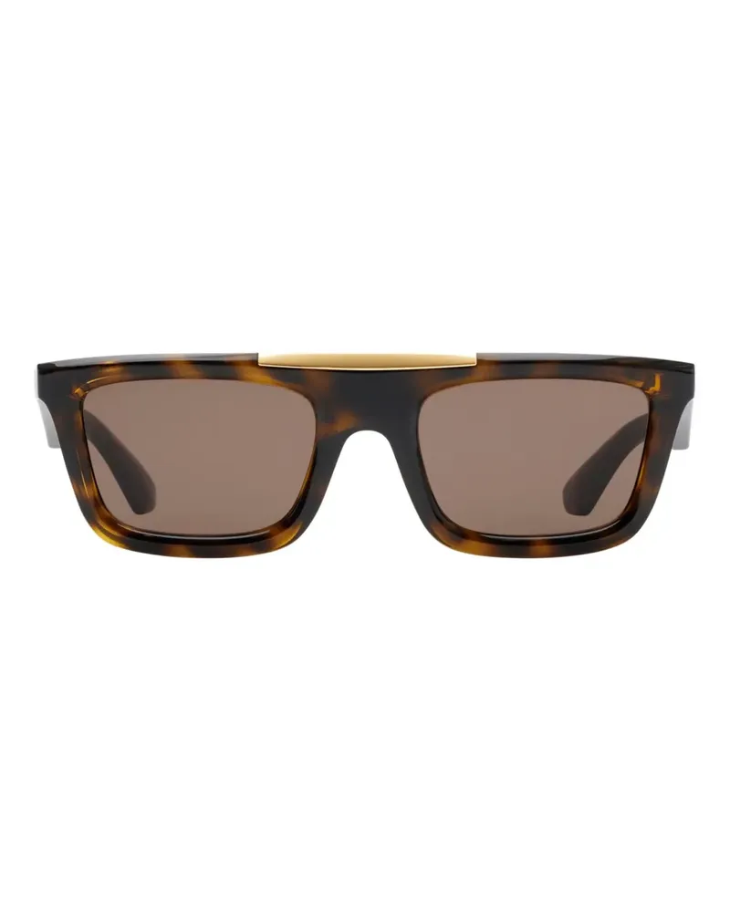 Burberry Sonnenbrille mit eckigem Gestell - Braun Braun