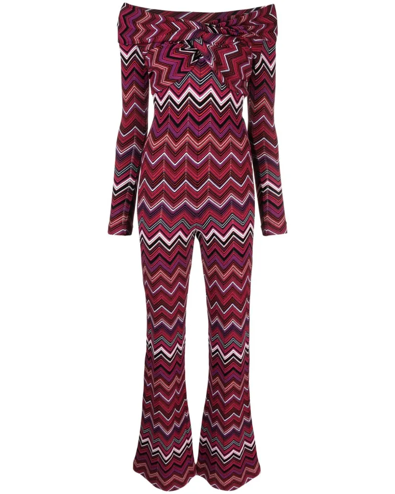 Missoni Jumpsuit mit Zickzackmuster - Violett Violett