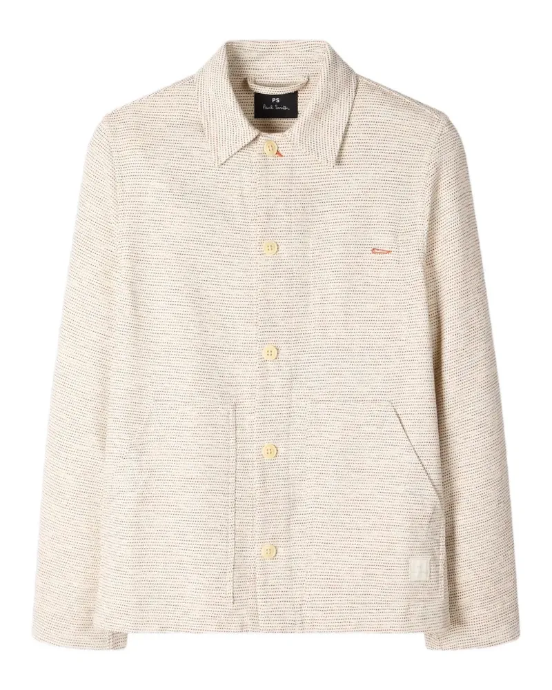 Paul Smith buttoned patch-pocket jacket - Nude Nude