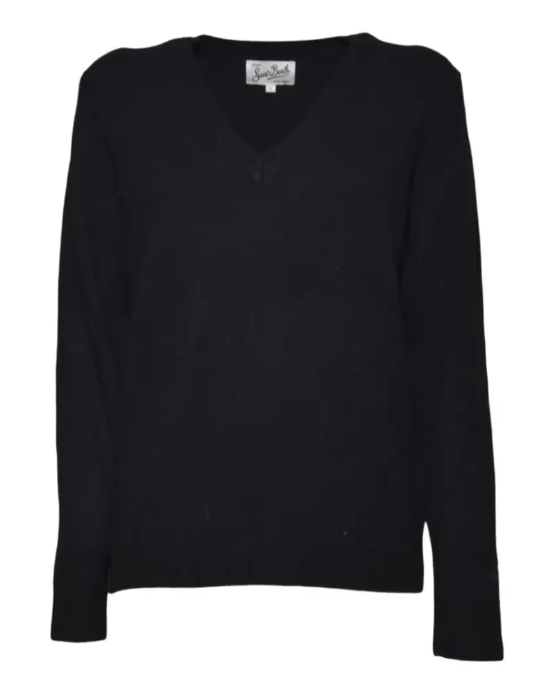 MC2 Saint Barth V-neck knitted sweater - Schwarz Schwarz