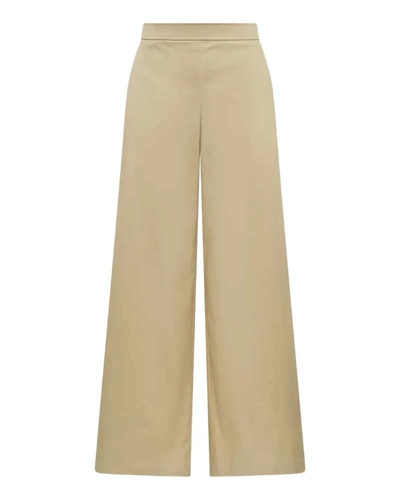 Maliparmi topstitched flared trousers - Nude Nude