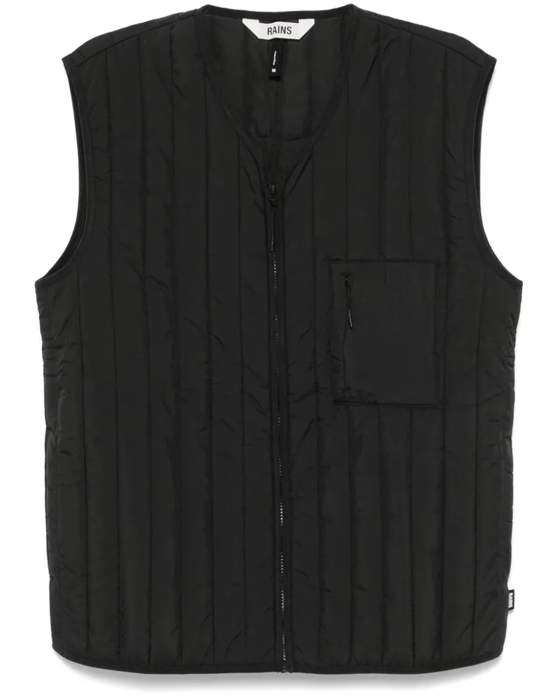 RAINS Gesteppte Weste - Schwarz Schwarz