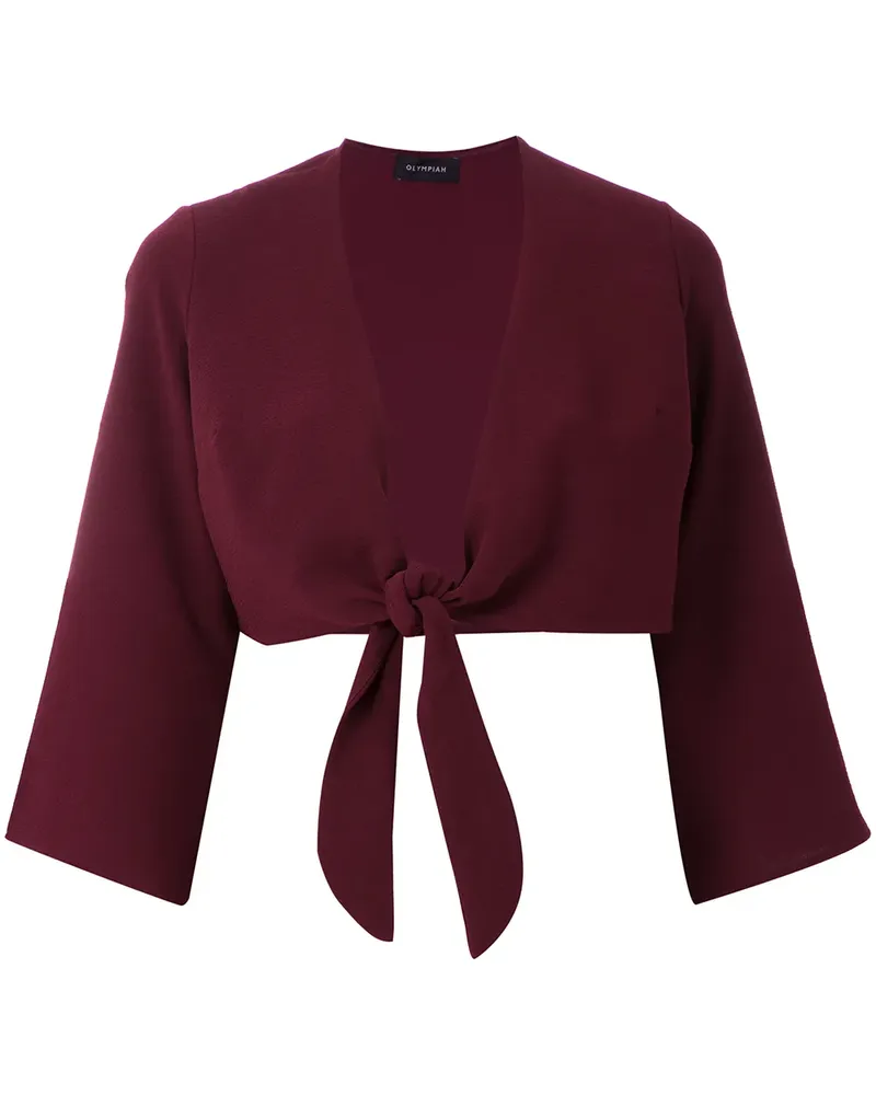 OLYMPIAH Lucca Cropped-Bluse - Rot Rot