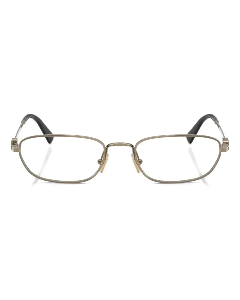 Miu Miu oval-frame glasses - Gold Gold