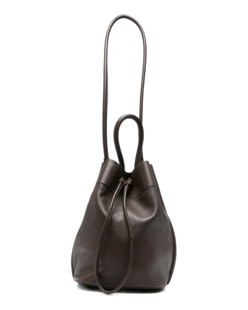Uma Wang medium leather tote bag - Braun Braun