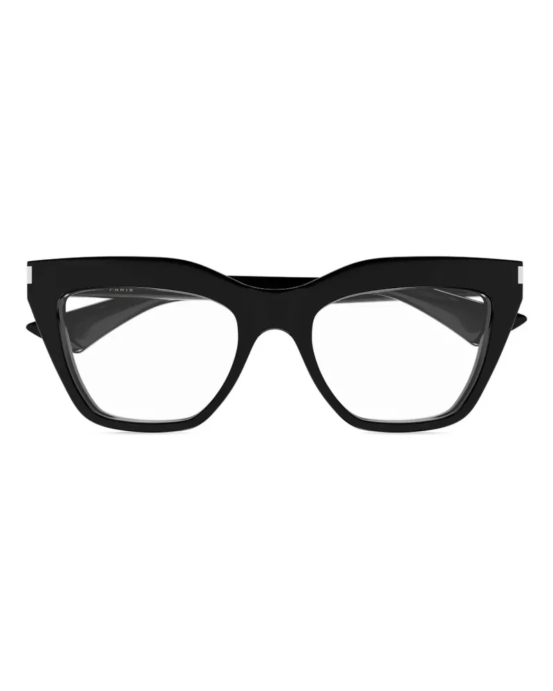 Saint Laurent Brille mit eckigem Gestell - Schwarz Schwarz