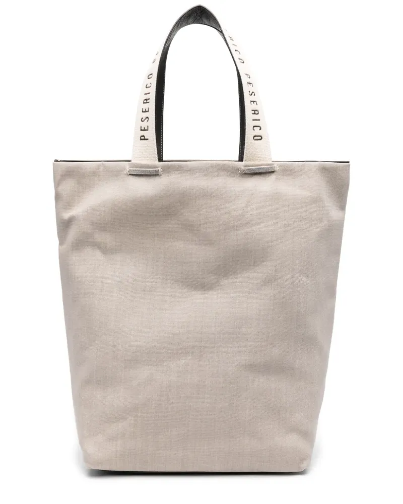 Peserico Tote Bag aus Canvas - Nude Nude
