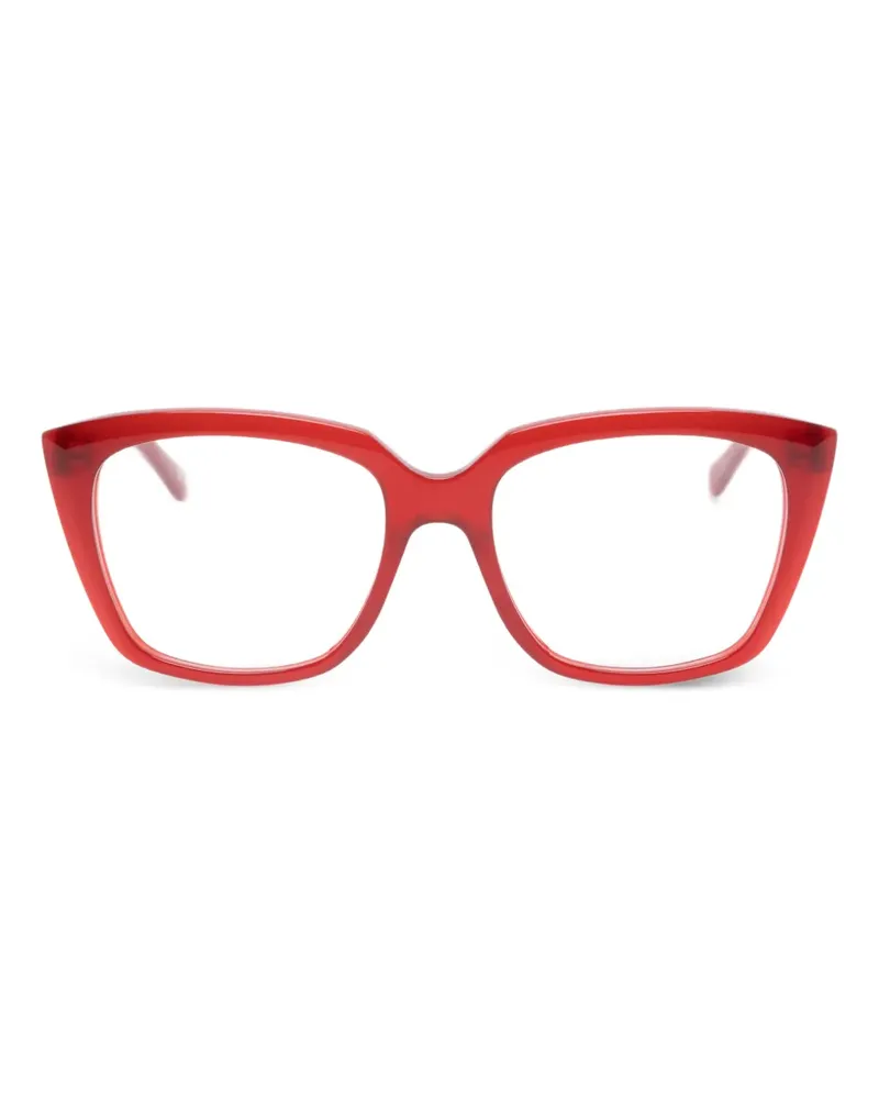 Balenciaga Geometrische Brille - Rot Rot