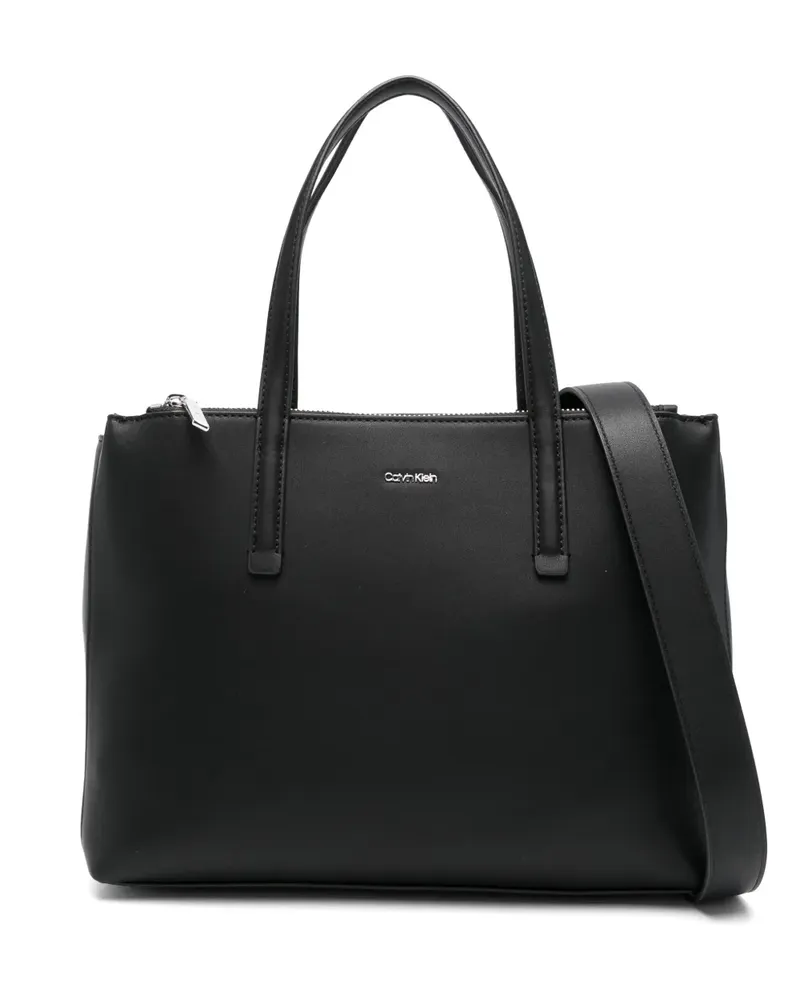 Calvin Klein Handtasche aus Leder - Schwarz Schwarz