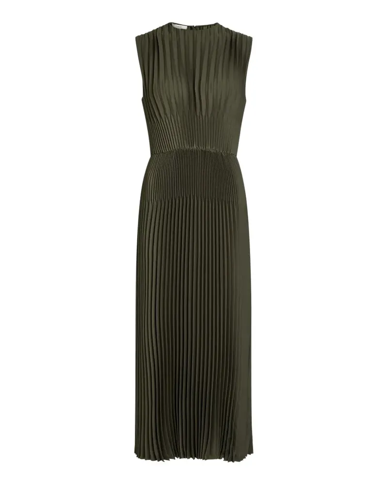 Vince pleated sleeveless maxi dress - Grün Grün
