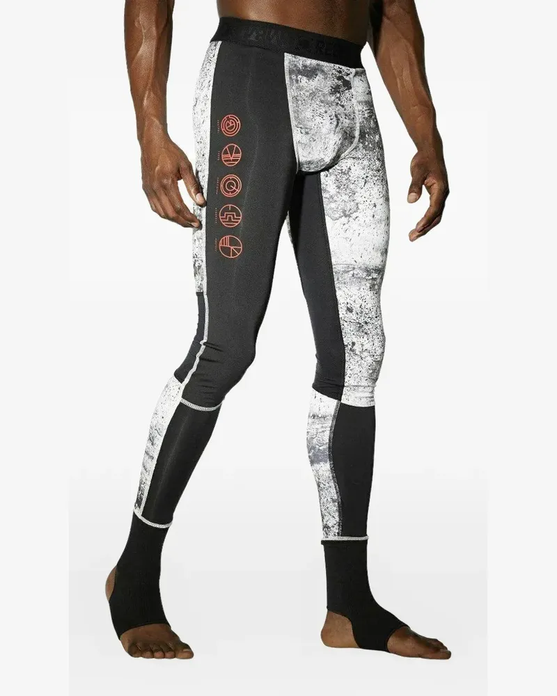 Reebok Leggings mit Knöchelverschluss - Weiß Weiß