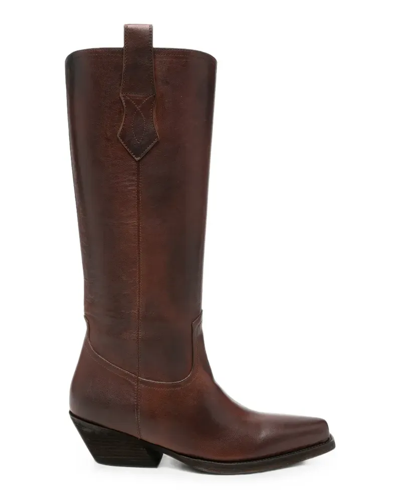 Ann Demeulemeester Kniehohe Stiefel - Braun Braun