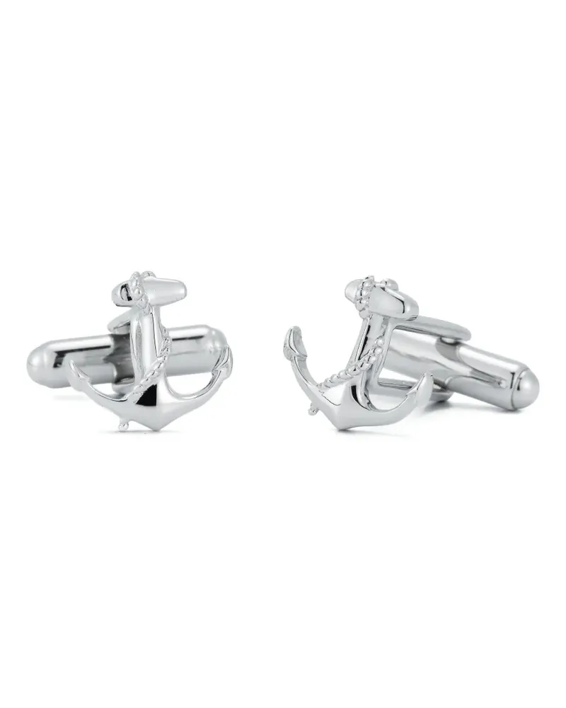 MATEO Anchor Manschettenknöpfe - Silber Silber