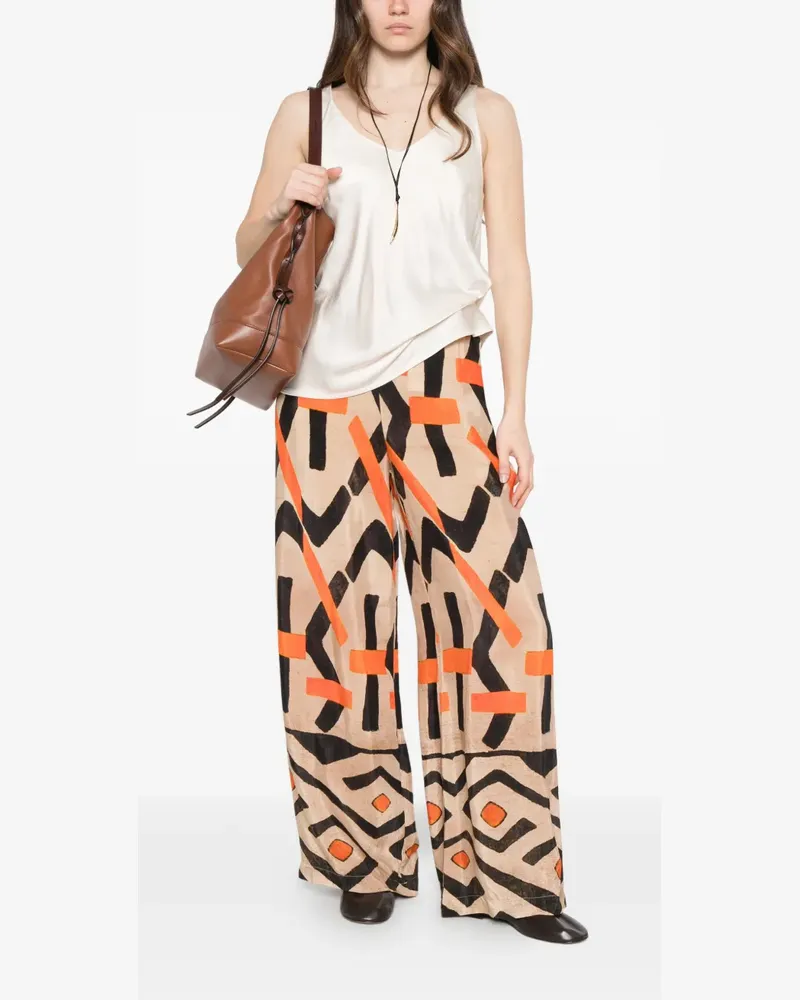 Dixie V-neck top - Nude Nude