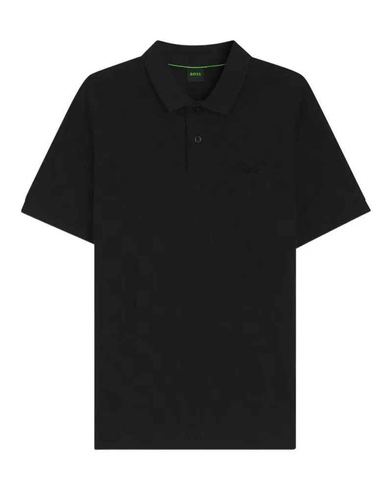 HUGO BOSS x Porsche kurze Ärmel mit Logo-Detail - Schwarz Schwarz