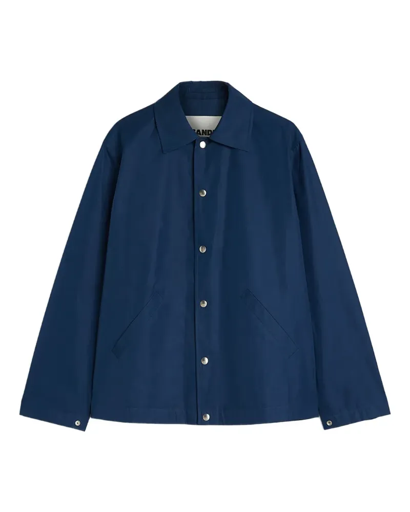 Jil Sander Jacke mit Logo-Print - Blau Blau
