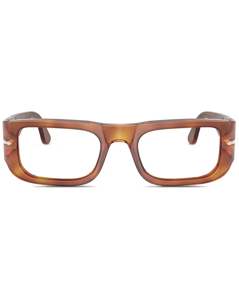 Persol Brille mit eckigem Gestell - Braun Braun