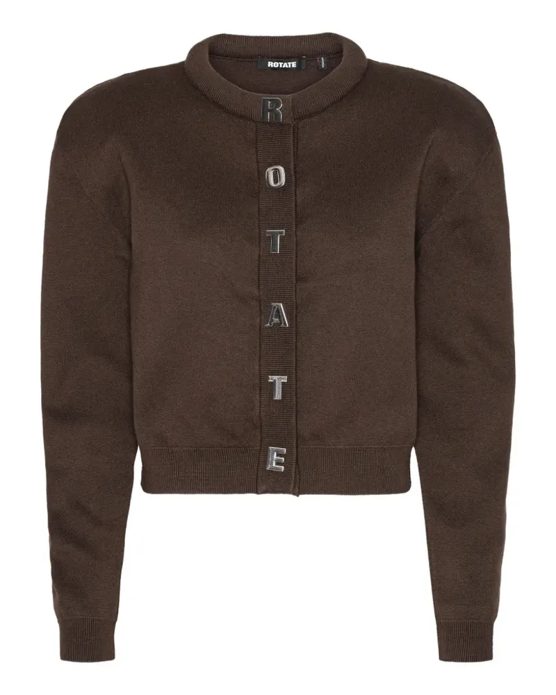 ROTATE Birger Christensen Cardigan mit langen Ärmeln - Braun Braun