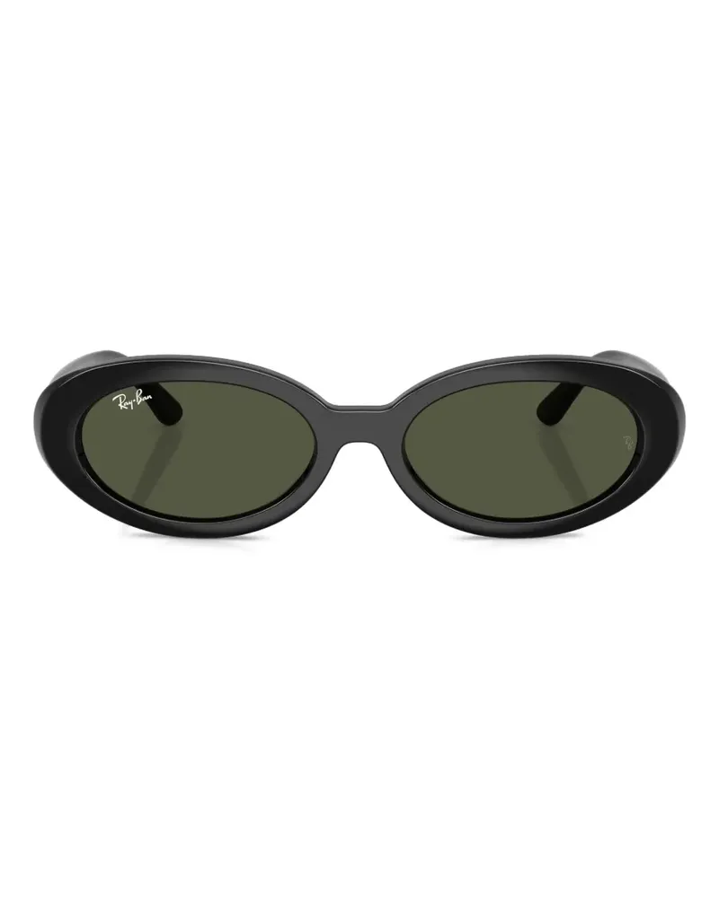 Ray Ban Sonnenbrille mit ovalem Gestell - Schwarz Schwarz