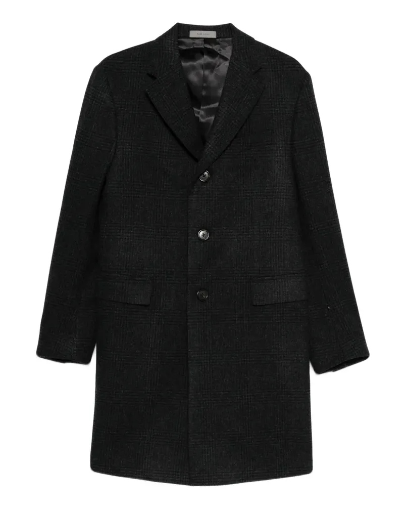 Corneliani Karierter Mantel mit Knöpfen - Grau Grau