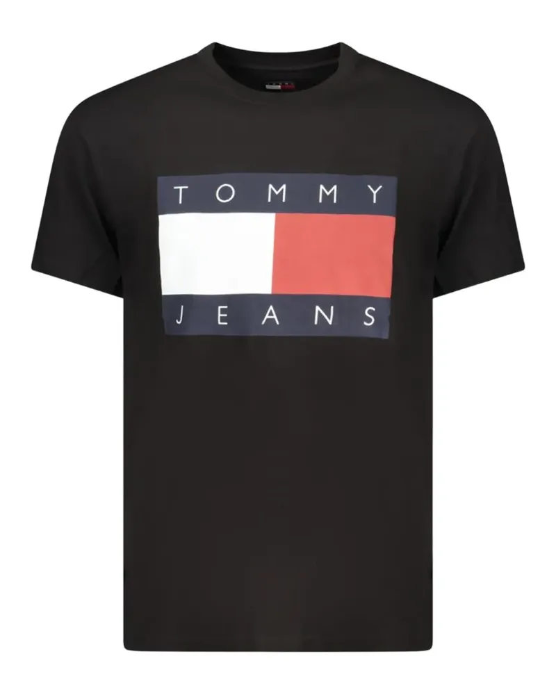 Tommy Hilfiger logo-print T-shirt - Schwarz Schwarz