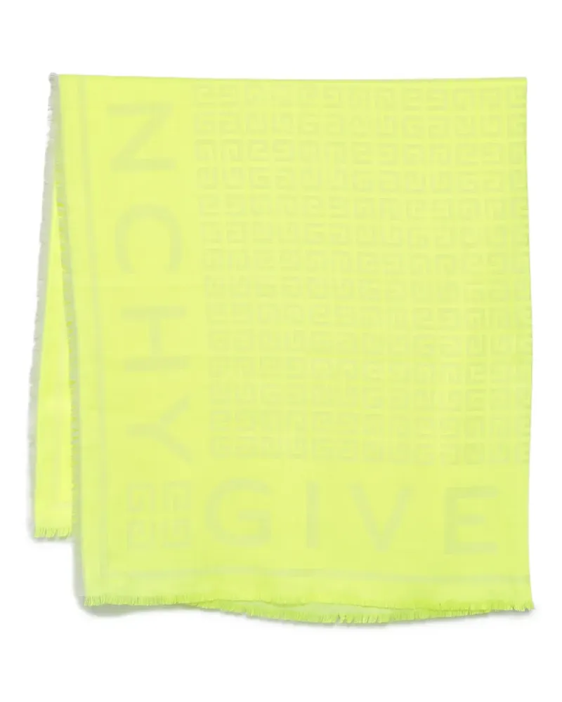Givenchy Jacquard-Schal mit Logo - Gelb Gelb
