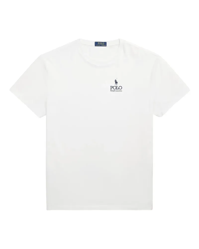 Ralph Lauren T-Shirt mit Logo-Stickerei - Weiß Weiß