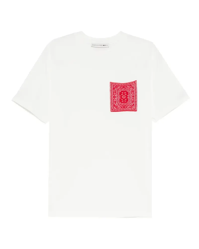 Joshua Sanders Bandana T-Shirt - Weiß Weiß