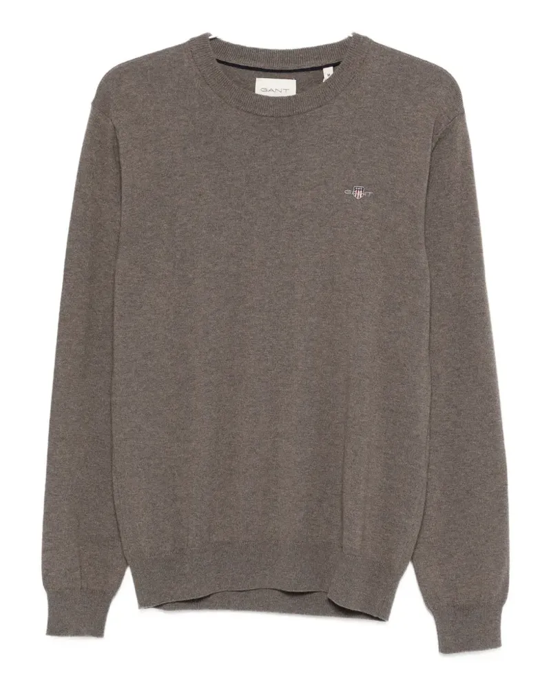 Gant Pullover mit C-Ausschnitt - Braun Braun