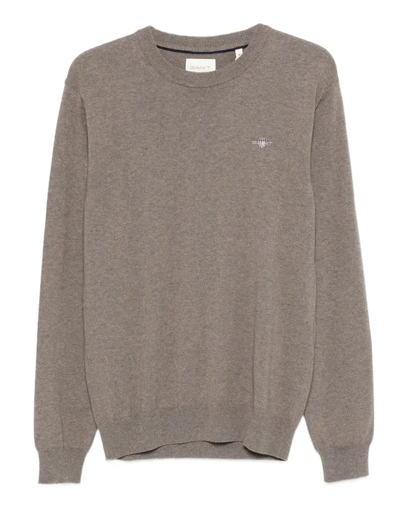 Gant Pullover mit C-Ausschnitt - Braun Braun