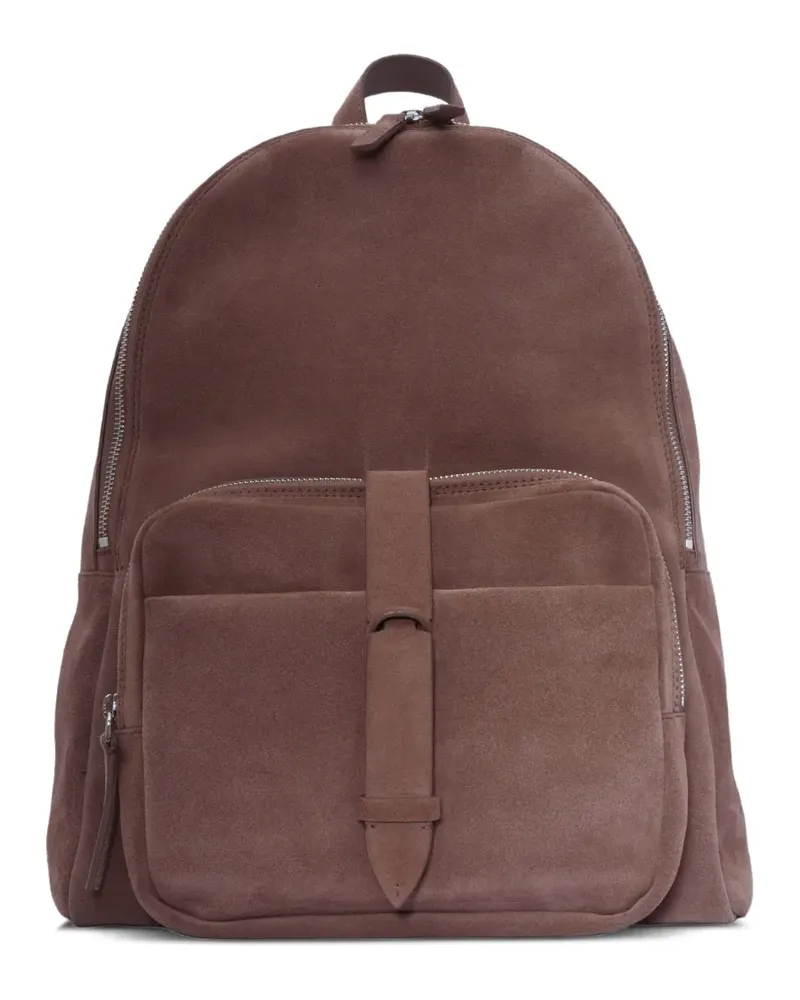 Orciani Wildleder-Rucksack mit Riemen - Braun Braun