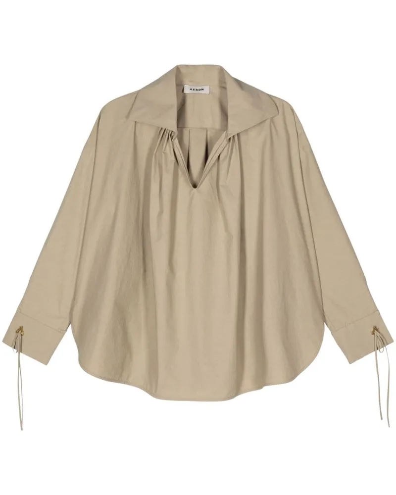 AERON Paige Popeline-Bluse - Grün Grün