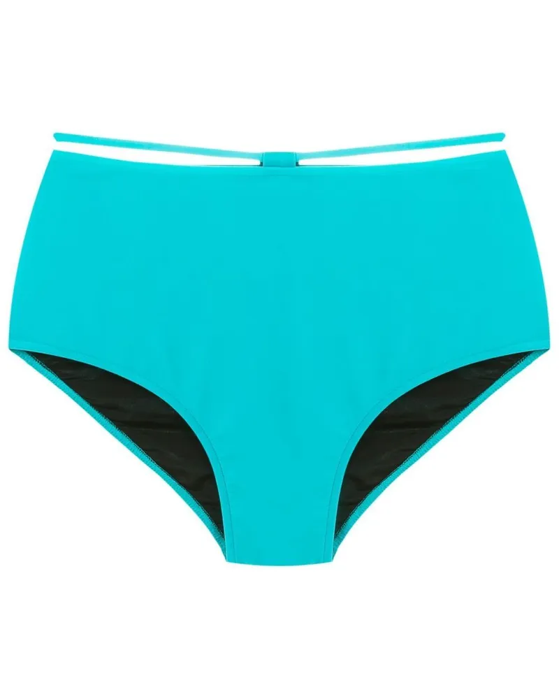 Gloria Coelho Bikinihöschen mit hohem Bund - Blau Blau