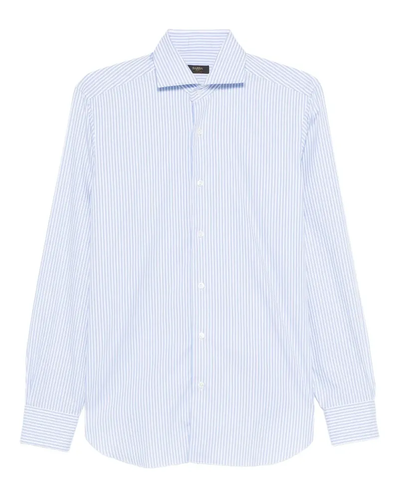 BARBA Gestreiftes Hemd - Blau Blau