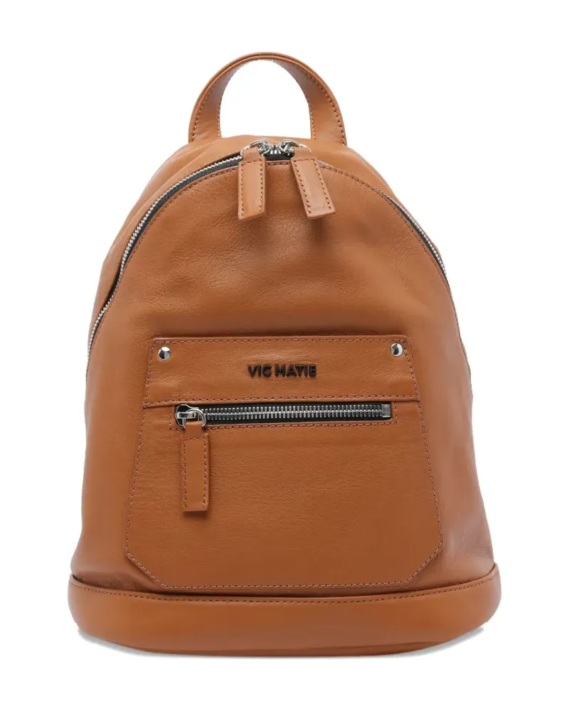 Vic Matié Rucksack mit Reißverschluss - Braun Braun