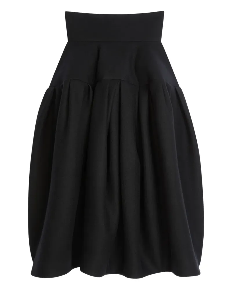 Dries van Noten Ballonrock mit hohem Bund - Schwarz Schwarz