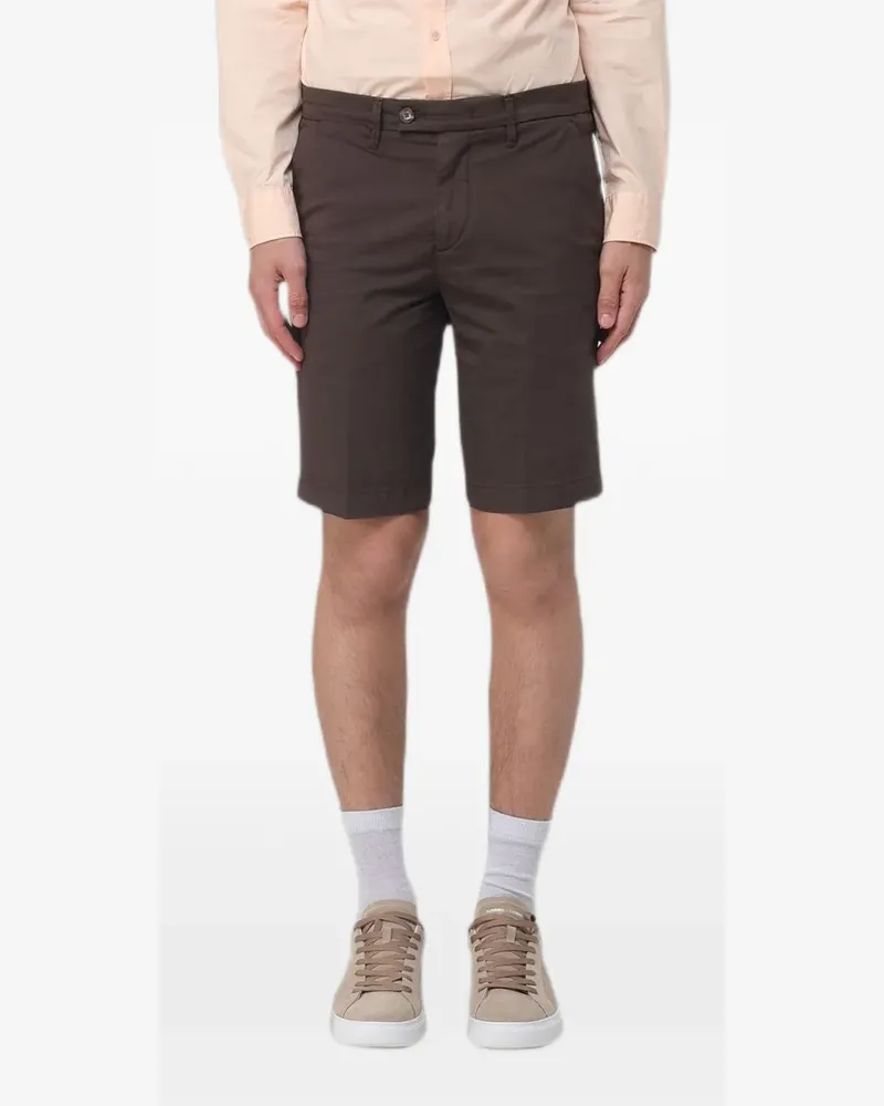 Re-HasH Bernini Shorts aus Leinen - Braun Braun