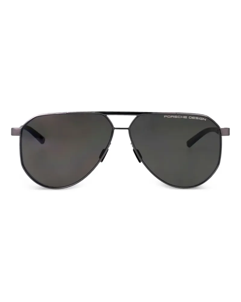 Porsche Design Getönte Pilotenbrille - Silber Silber