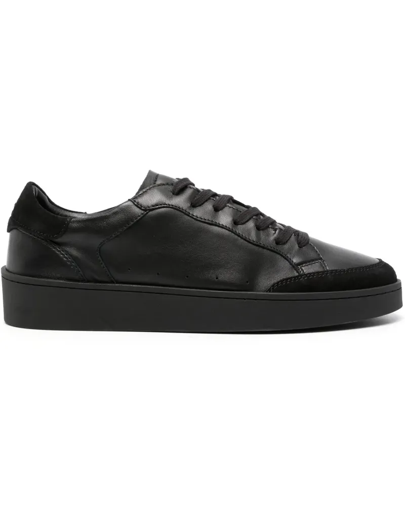 Canali Sneakers mit Wildledereinsatz - Schwarz Schwarz