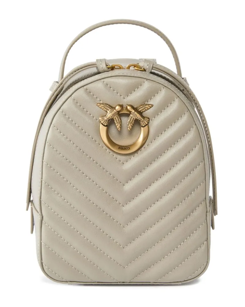 Pinko Love Click Matelassé-Rucksack - Nude Nude