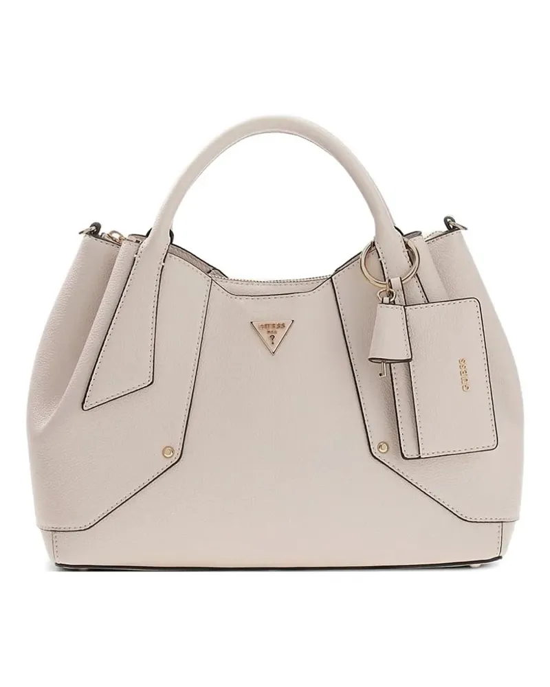 Guess Darcy logo-plaque tote bag - Weiß Weiß