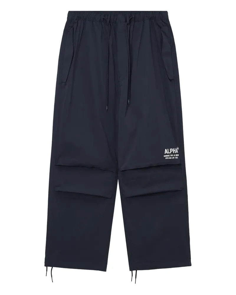 Alpha Industries Hose im Layering-Look - Blau Blau