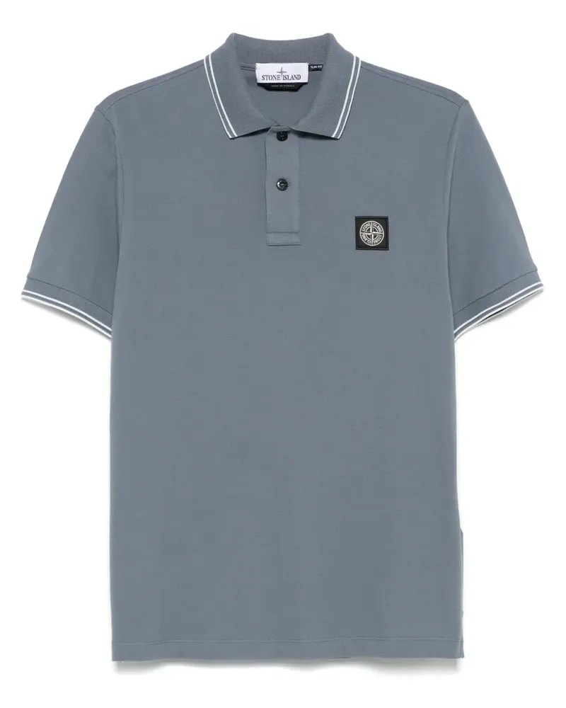 Stone Island Kurzärmeliges Poloshirt - Blau Blau