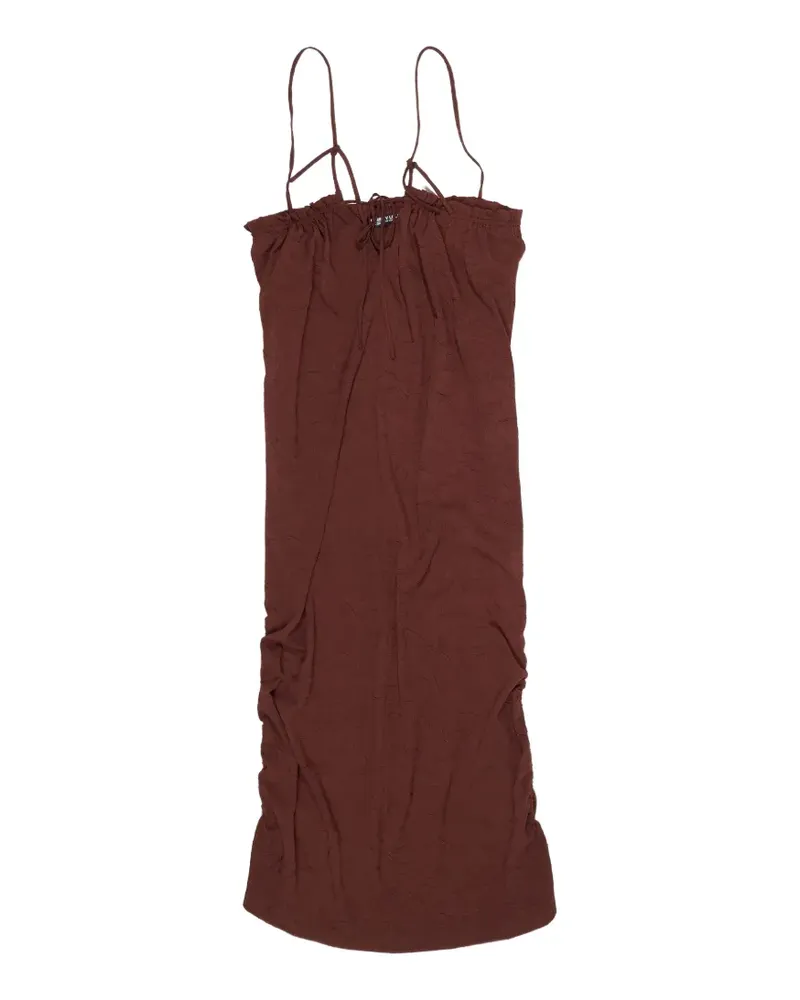 BIMBA Y LOLA crinkled-effect ruched dress - Braun Braun