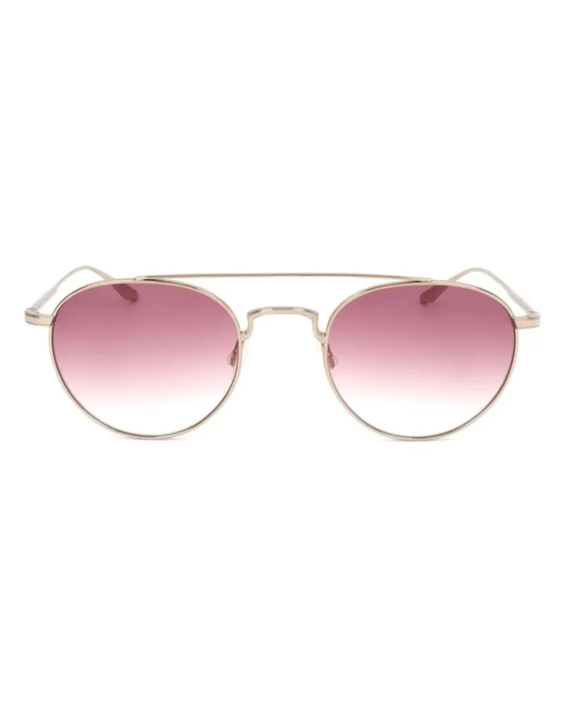 Barton Perreira Sonnenbrille mit rundem Gestell - Gold Gold