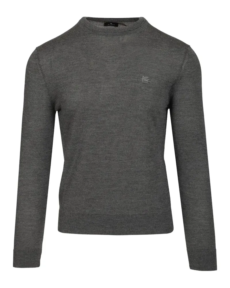 Etro Fuji Pullover mit Logo - Grau Grau
